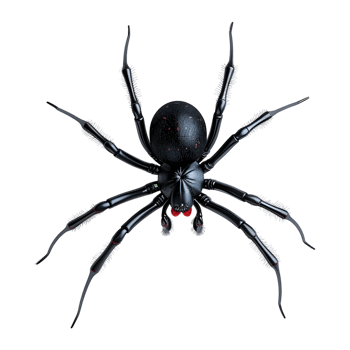 Redback spider on Transparent Background png