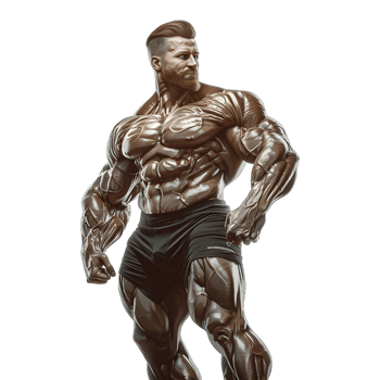 Male Gym Athlete on Transparent Background png