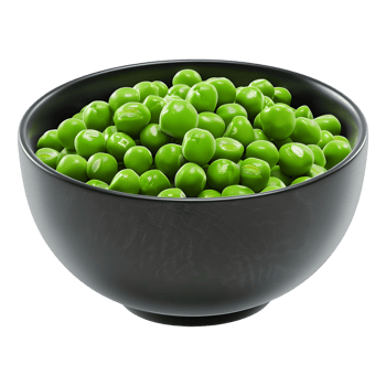 Green Peas in a Bowl on Transparent Background png