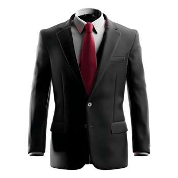 Office Pent Coat Suit on Transparent Background png