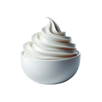 Natural cream in white bowl isolated. Organic cosmetics for skin care. Advertising cosmetics and environmentally friendly products. png