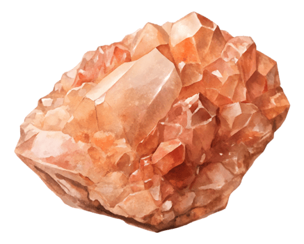 Morganite Gemstone Grain Illustration Isolated on Transparent Background png