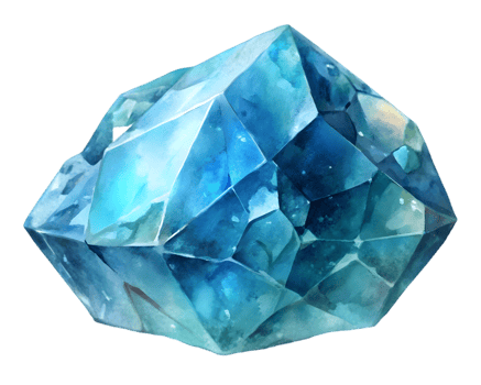 Euclase Gemstone Grain Illustration Isolated on Transparent Background png
