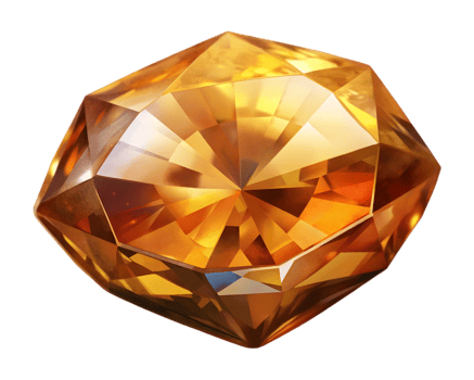 Sphene Gemstone Grain Illustration Isolated on Transparent Background png