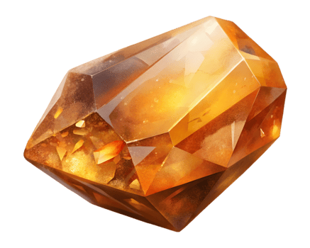 Topaz Gemstone Grain Illustration Isolated on Transparent Background png