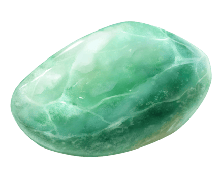Jadeite Gemstone Grain Illustration Isolated on Transparent Background png