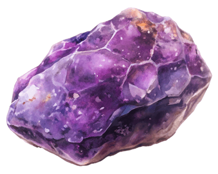 Charoite Gemstone Grain Illustration Isolated on Transparent Background png