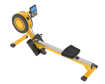 Horizontal bike for gym isolated on background. 3d rendering - illustration png