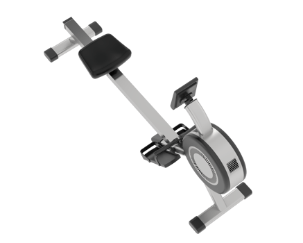 Horizontal bike for gym isolated on background. 3d rendering - illustration png