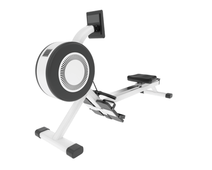 Horizontal bike for gym isolated on background. 3d rendering - illustration png