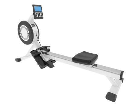 Horizontal bike for gym isolated on background. 3d rendering - illustration png
