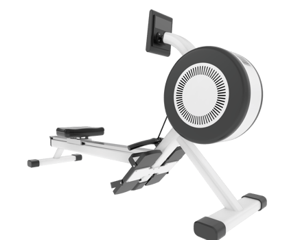 Horizontal bike for gym isolated on background. 3d rendering - illustration png