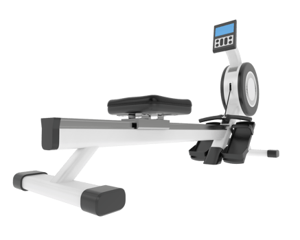 Horizontal bike for gym isolated on background. 3d rendering - illustration png