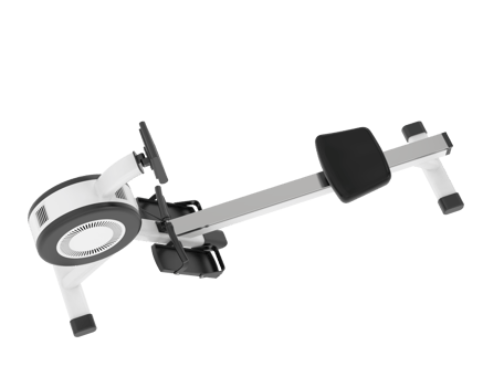 Horizontal bike for gym isolated on background. 3d rendering - illustration png