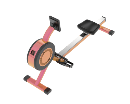 Horizontal bike for gym isolated on background. 3d rendering - illustration png
