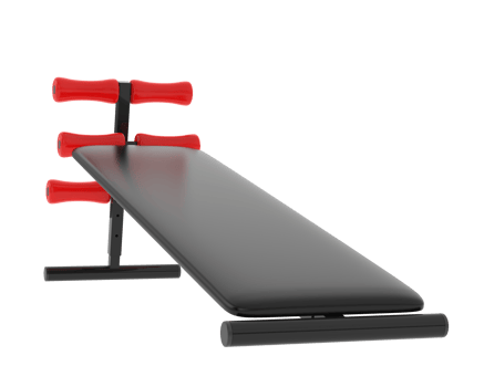 Adjustable bench isolated on background. 3d rendering - illustration png