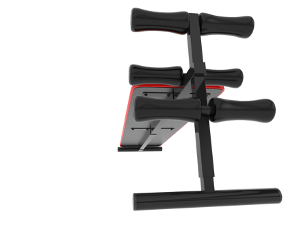 Adjustable bench isolated on background. 3d rendering - illustration png