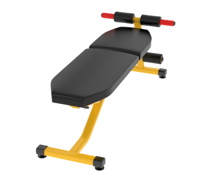 Adjustable bench isolated on background. 3d rendering - illustration png