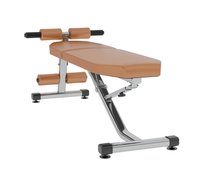 Adjustable bench isolated on background. 3d rendering - illustration png