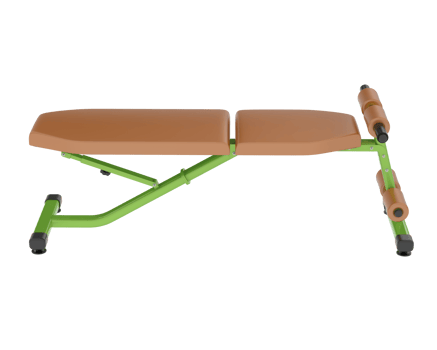 Adjustable bench isolated on background. 3d rendering - illustration png