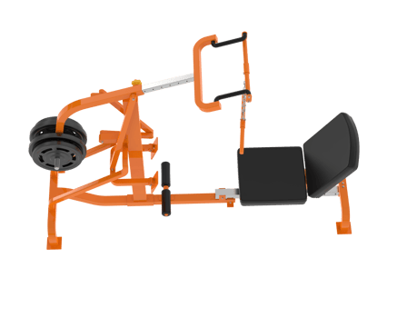 Lever equipment for gym isolated on background. 3d rendering - illustration png