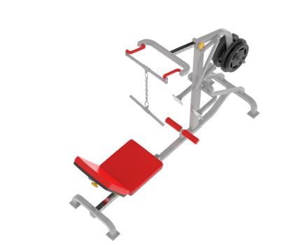 Lever equipment for gym isolated on background. 3d rendering - illustration png