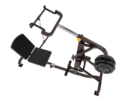 Lever equipment for gym isolated on background. 3d rendering - illustration png