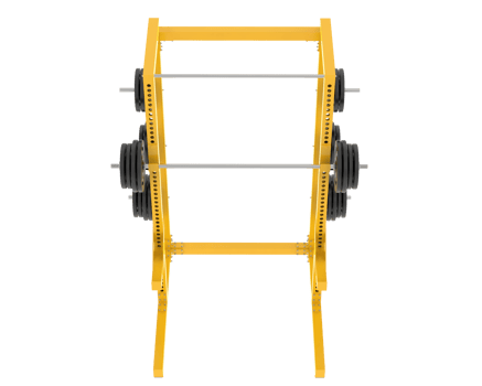 Flat weight bench isolated on background. 3d rendering - illustration png