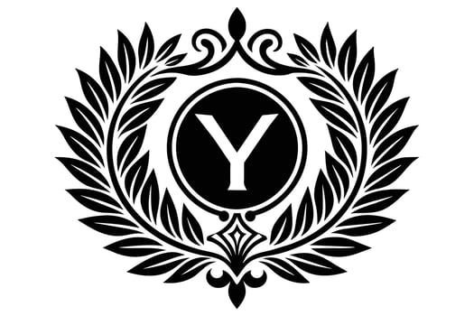 Leaf Letter Y logo icon template design vector