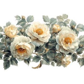 Watercolor Peony Flower On Transparent Background png