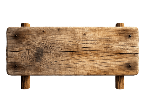 wooden sign board isolated png
