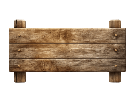 wooden sign board isolated png