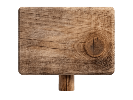wooden sign board isolated png