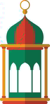 Ramadhan Kareem Muslim Lanterns Element for Background Template. Illustration Design vector