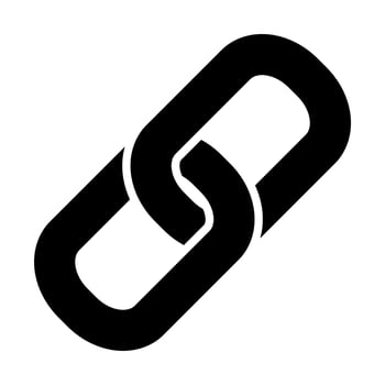 Link icon. Hyperlink chain symbol. illustration on white background.Design for websites and mobile phone vector