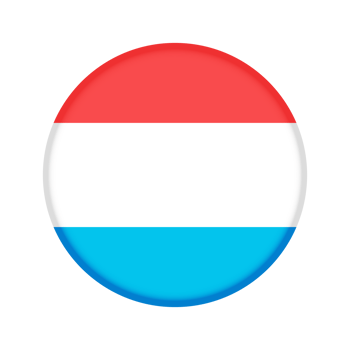 Round flag of Luxembourg png