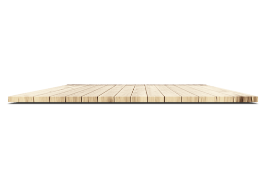 Top of wood balcony table with seascape png