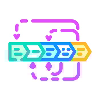 prototyping phase analyst color icon illustration vector