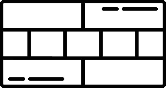 wall outline illustration vector