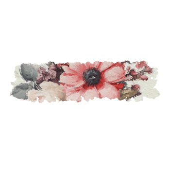 Vintage flowers stickers tape. png