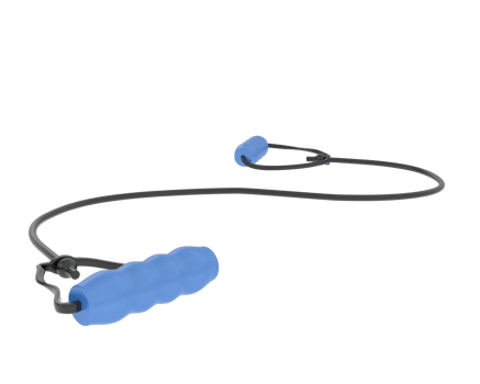 Elastic rope isolated on background. 3d rendering - illustration png