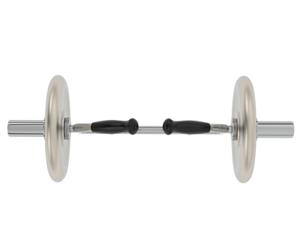 Dumbbell isolated on background. 3d rendering - illustration png