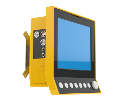 ECG monitor isolated on background. 3d rendering - illustration png