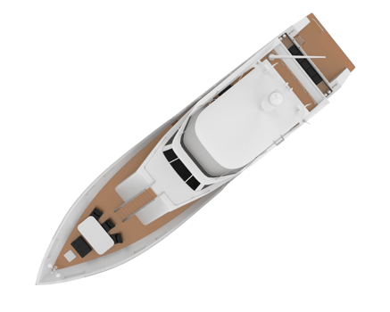 Luxury super yacht isolated on background. 3d rendering - illustration png