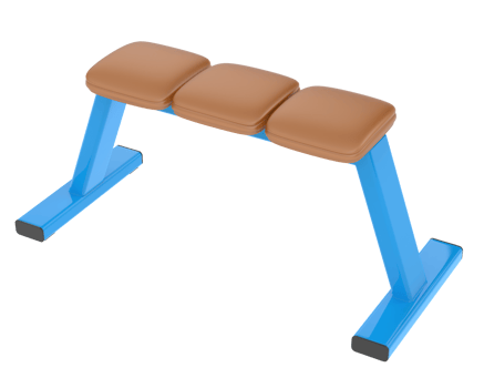 Gym bench isolated on background. 3d rendering - illustration png