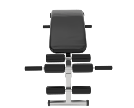 Adjustable bench for gym isolated on background. 3d rendering - illustration png