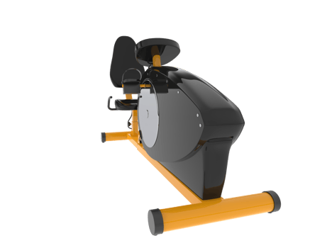 Gym bike isolated on background. 3d rendering - illustration png