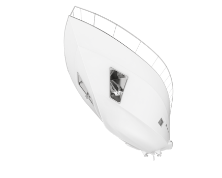 Luxury yacht isolated on background. 3d rendering - illustration png