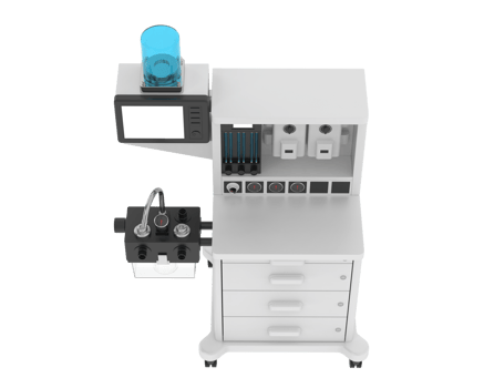 Anesthesia machine isolated on background. 3d rendering - illustration png
