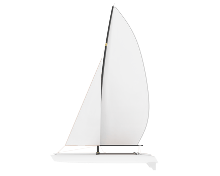 Sail boat isolated on background. 3d rendering - illustration png